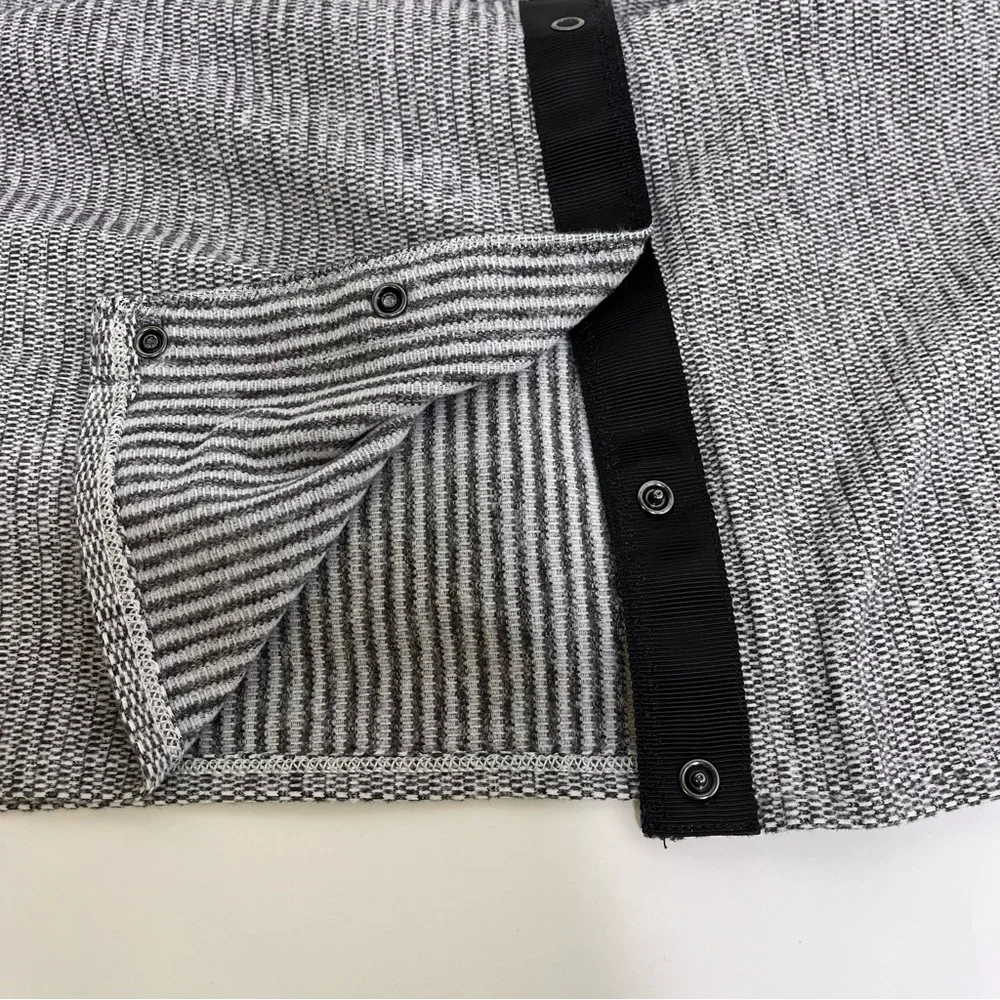 Lululemon Vinyasa‎ Scarf Mini Check Pique White Heathered Black